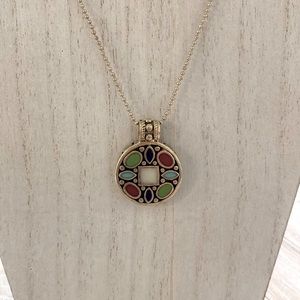 Gorgeous semi precious stone Inlay  necklace